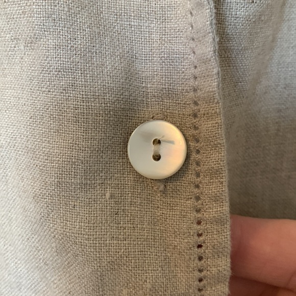 Vintage 100% Linen Dress - Eddie Bauer - Picture 4 of 7